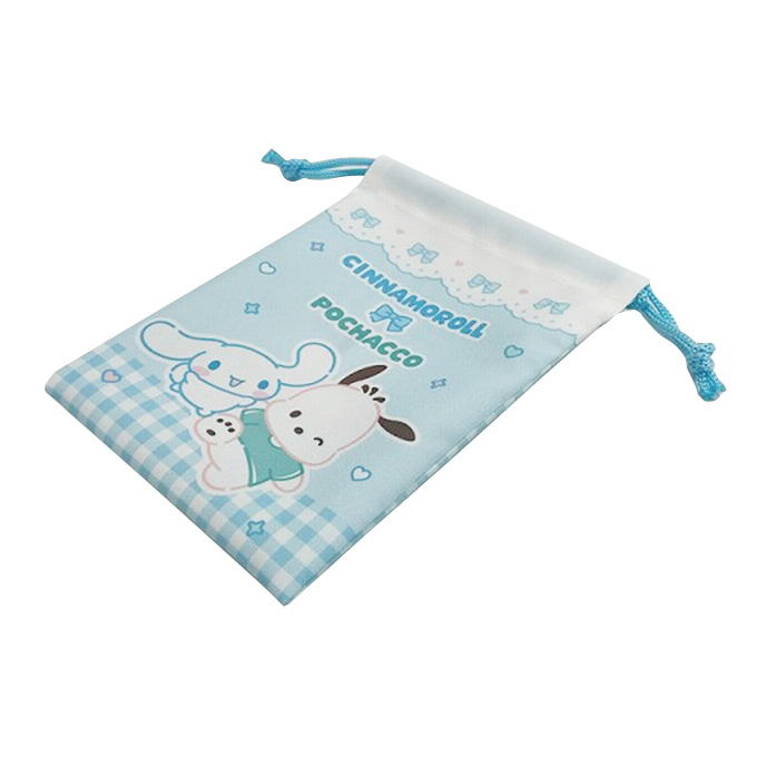 sanrio シナモンポチャッコミニ巾着ギンガムチェック 370891