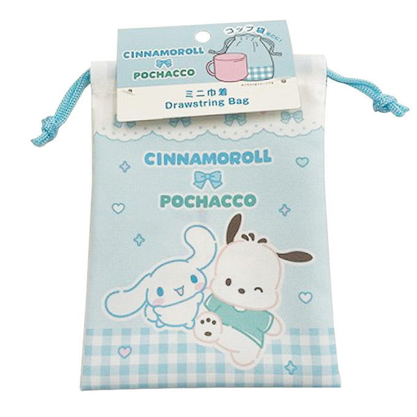 sanrio シナモンポチャッコミニ巾着ギンガムチェック 370891