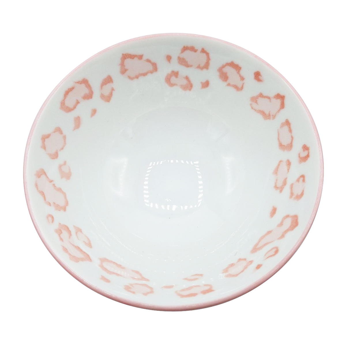 ラスター飯碗 ヒョウ柄PK 371148