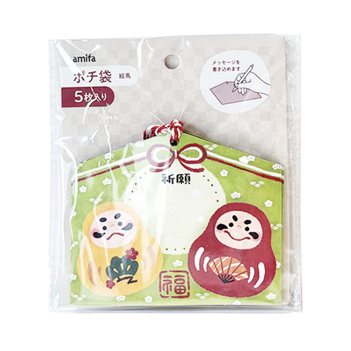 ポチ袋 5枚 絵馬 371458