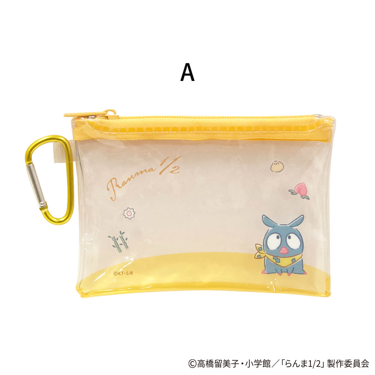 【WEB限定】らんま1/2 クリアポーチ カラビナ付 ポップ柄 371534