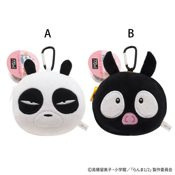 【早い者勝ち】ガチャピン ふわふわフェイスポーチ カラビナ付き WEB限定】らんま1/2 フェイスポーチ カラビナ付 ポップ柄 371543