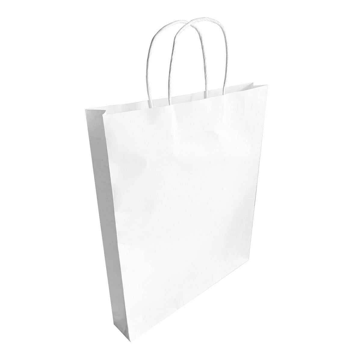 【OUTLET】ハンドルバッグ 色紙用 1P 白クラフト 無地 371696