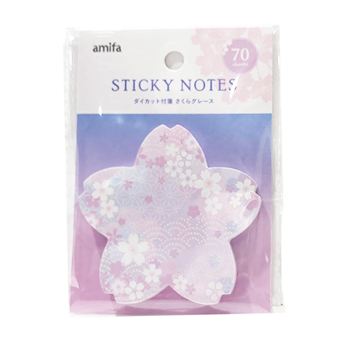 ダイカット付箋 70P さくらグレース 371846