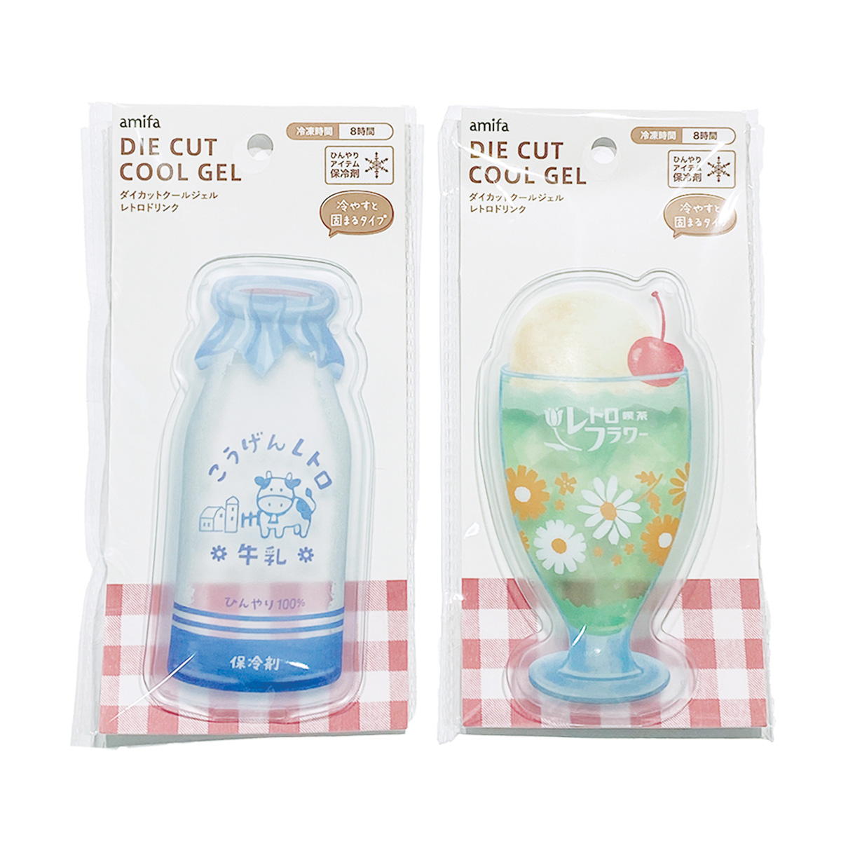 【在庫限り】ダイカットクールジェル レトロドリンク 372082