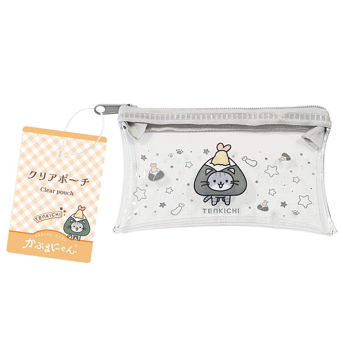 かぶるにゃん クリアポーチてん吉 372191