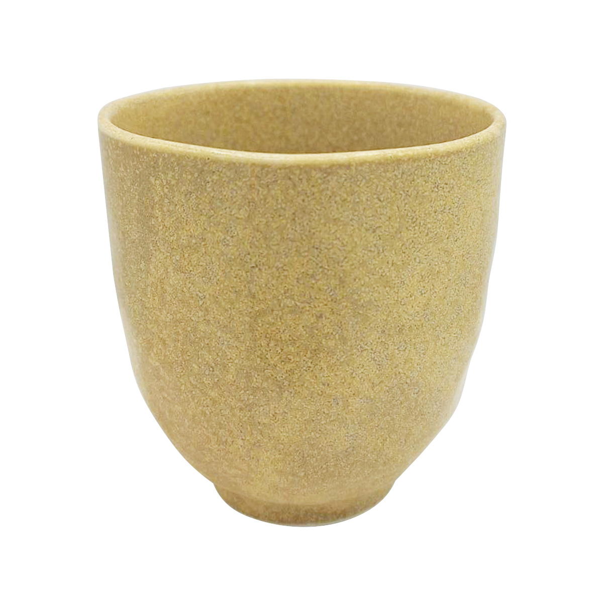 AT黄マットなで型湯呑 372303