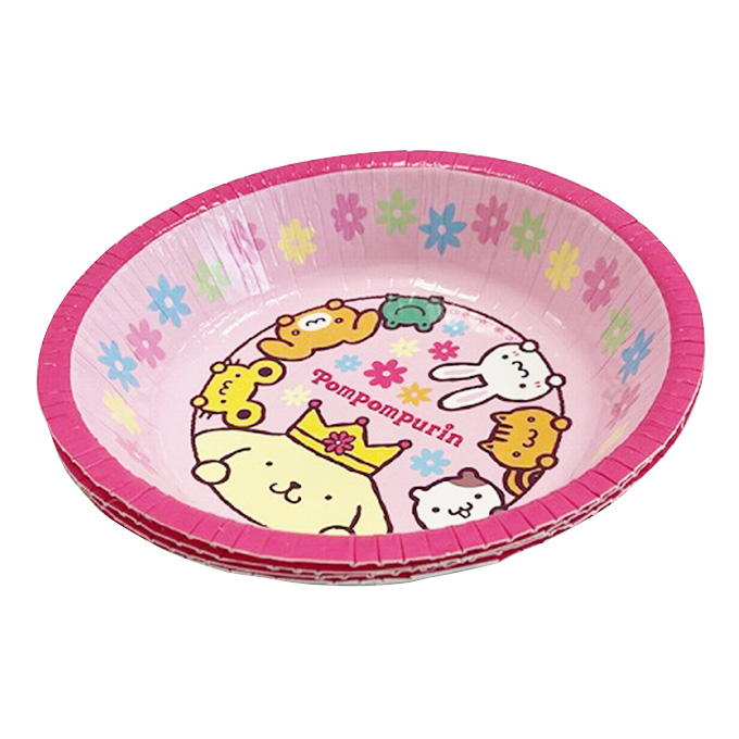 sanrio ポムポムプリン周年 紙ボウル15cm 4P 372573