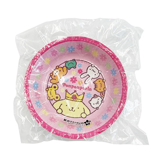 sanrio ポムポムプリン周年 紙ボウル15cm 4P 372573