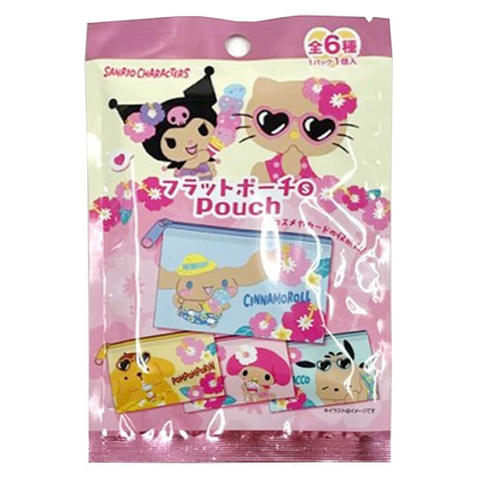 sanrio ミックス フラットポーチ S 日焼け コンプリートセット 372668
