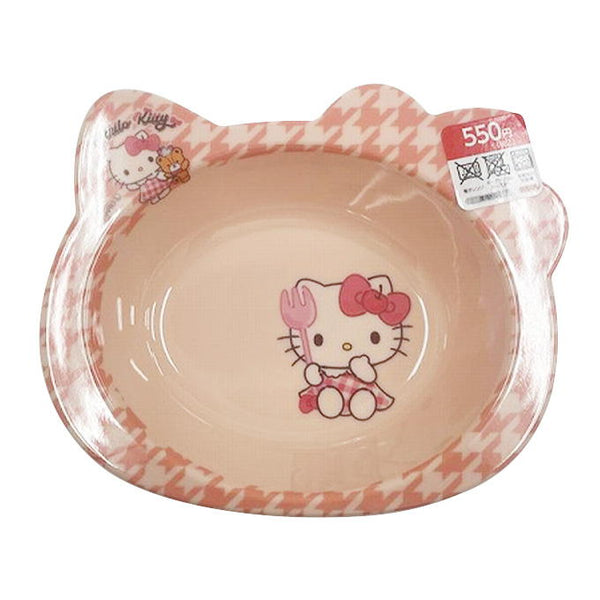 レトロ　サンリオ　ハローキティ　キティ　ピンクベア　ピンククマ　お皿　4枚 sanrio ダイカット深皿 ハローキティ のんびりタイム 373071
