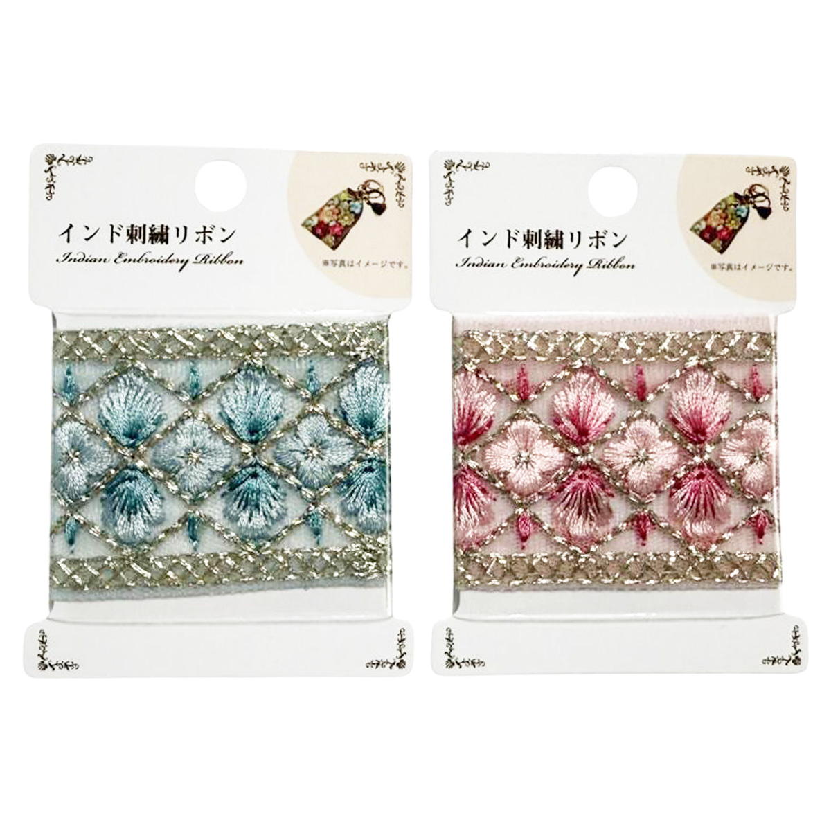 インド刺繍リボン 373935