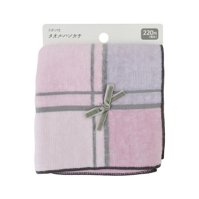 リボン付タオルハンカチ 375163