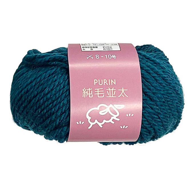 純毛並太 毛糸 110 シーグリーン 20g 375780