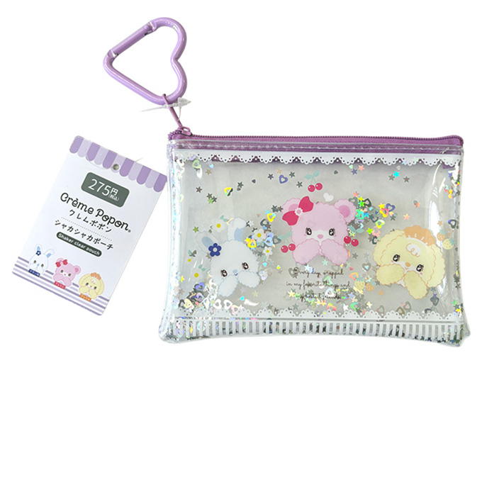クレムポポン シャカシャカクリアポーチハート 383035