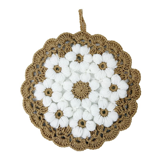 手編みニット鍋敷き 397201