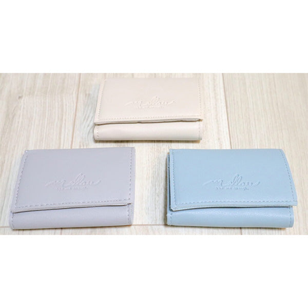 【OUTLET】財布 ミニ コインケース ウォレット グレー カード入れ付 W10×H7×D2.5cm　460159