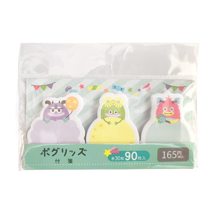ポグリッズ 付箋90枚各30枚入 580190