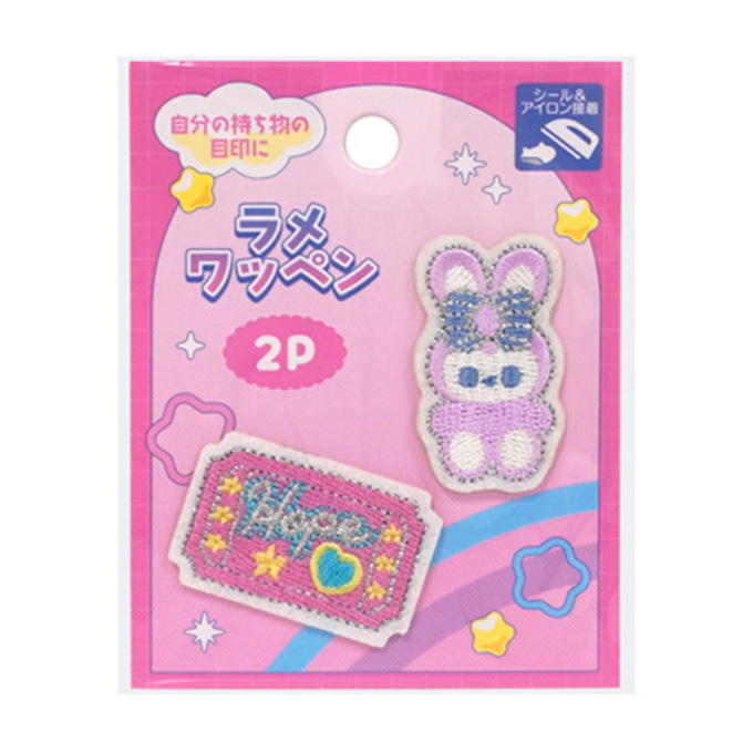 ラメワッペン ドリーミーポップ柄 598694