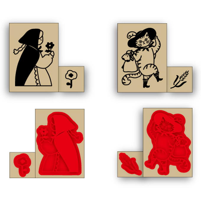 木製ハンコ 2P 童話シリーズ 598740