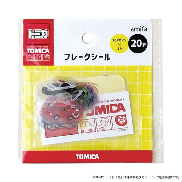 トミカ フレークシール 20P ミックス 598822