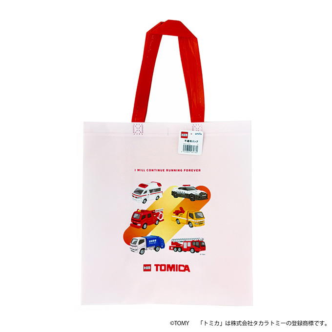 トミカ 不織布バッグ レッド・ブルー 598829