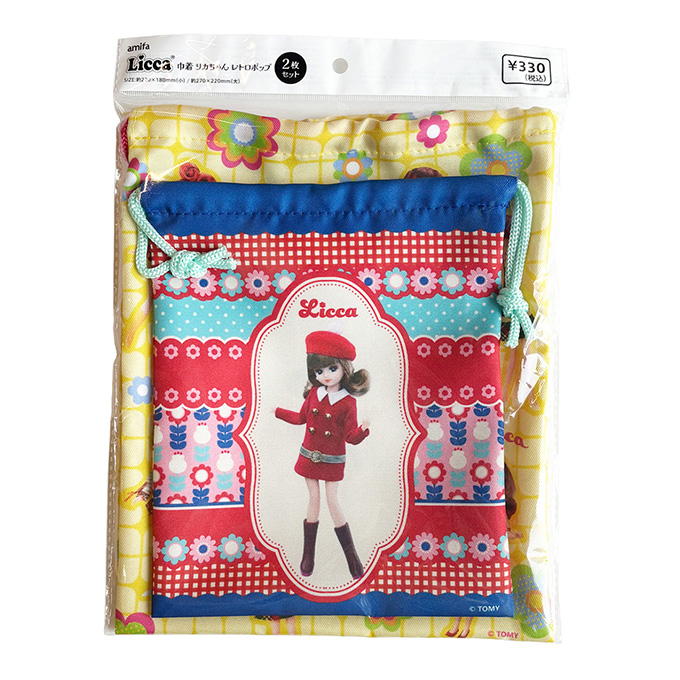 巾着 2P リカちゃん レトロポップ 598849