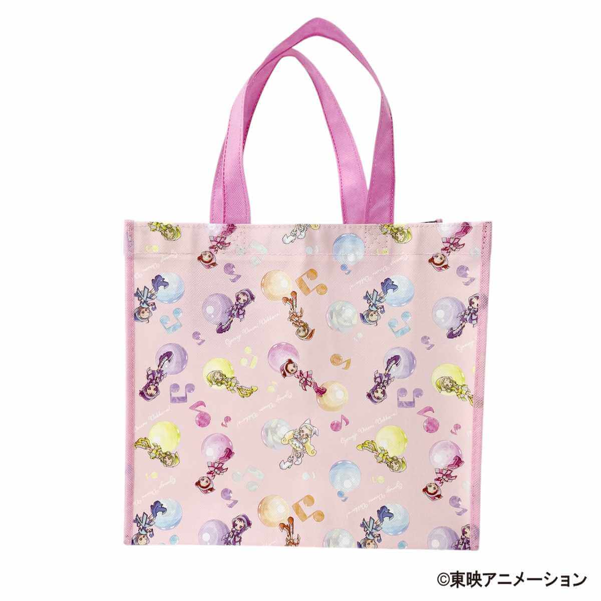 おジャ魔女どれみドッカ～ン!　不織布コーティングバッグ　ピンク 599152