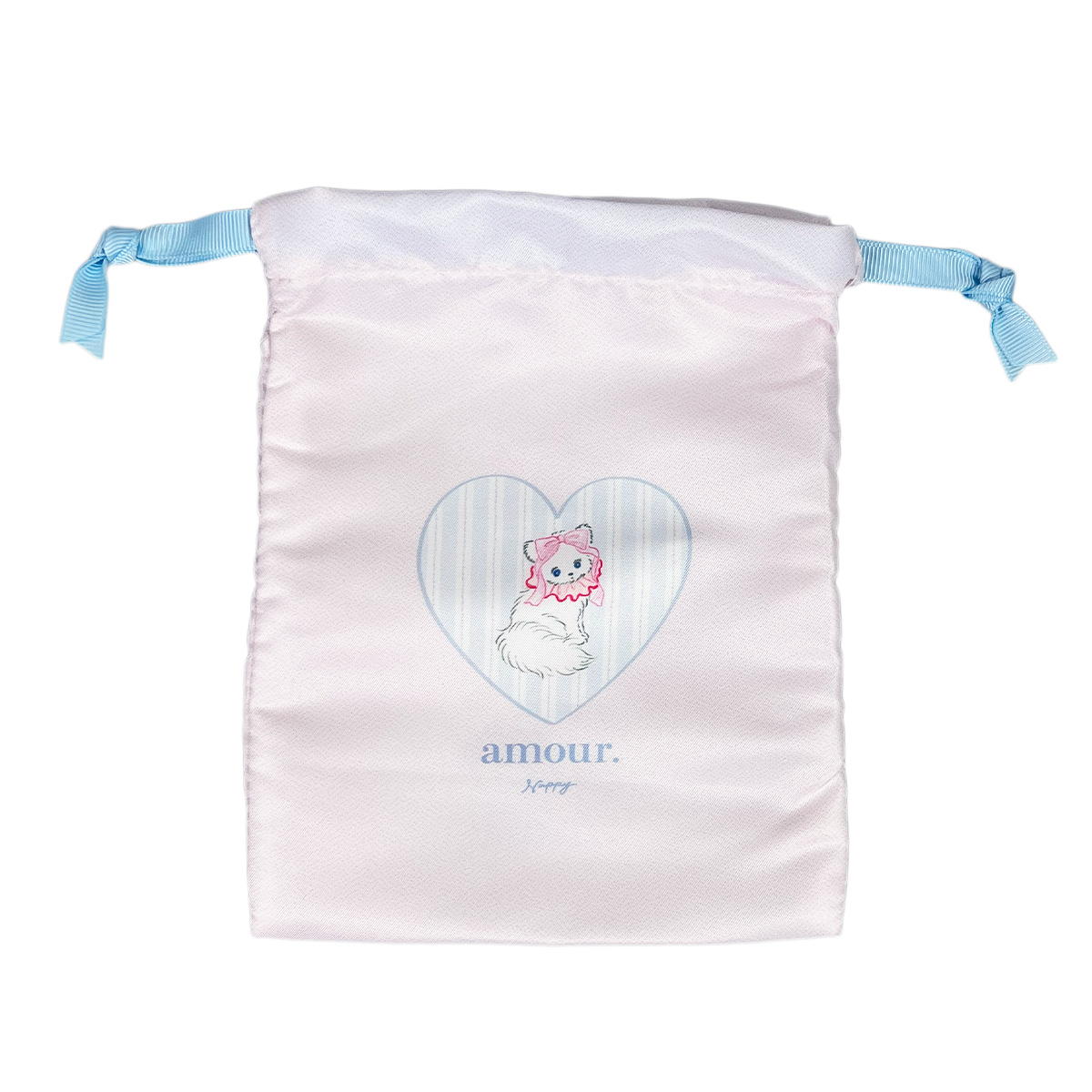 【在庫限り】NAPPYコラボ amour 巾着 S ピンク 599235
